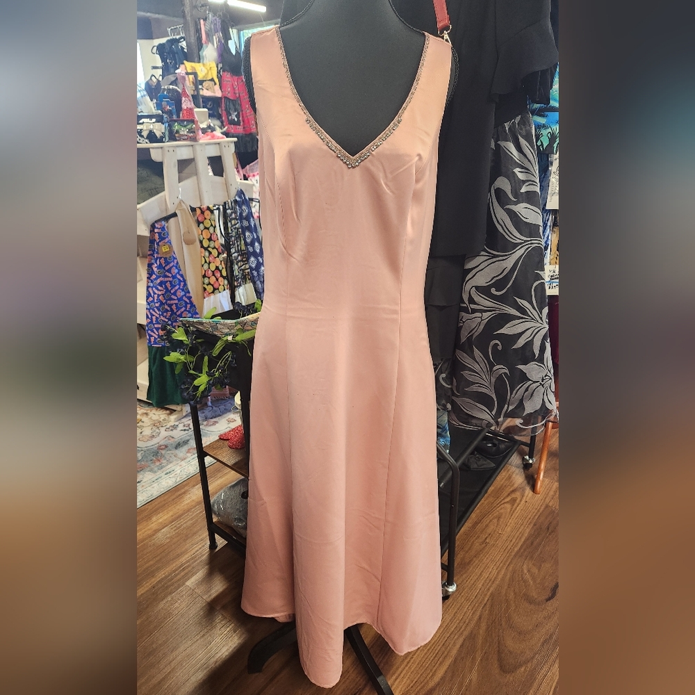 Together Blush Pink Dress with Embellished Bow